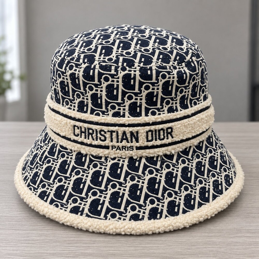 Dior Jacquard Logo Band Bucket Hat